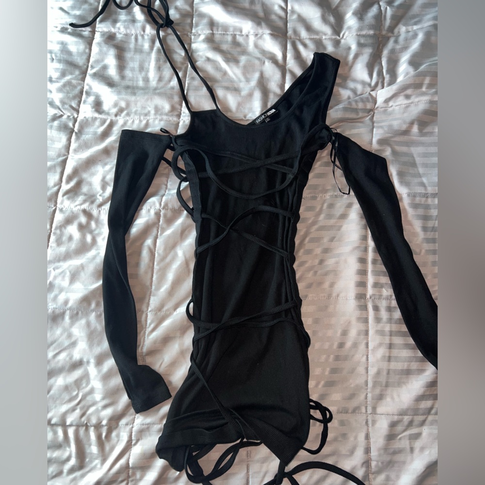 Mini black dress
